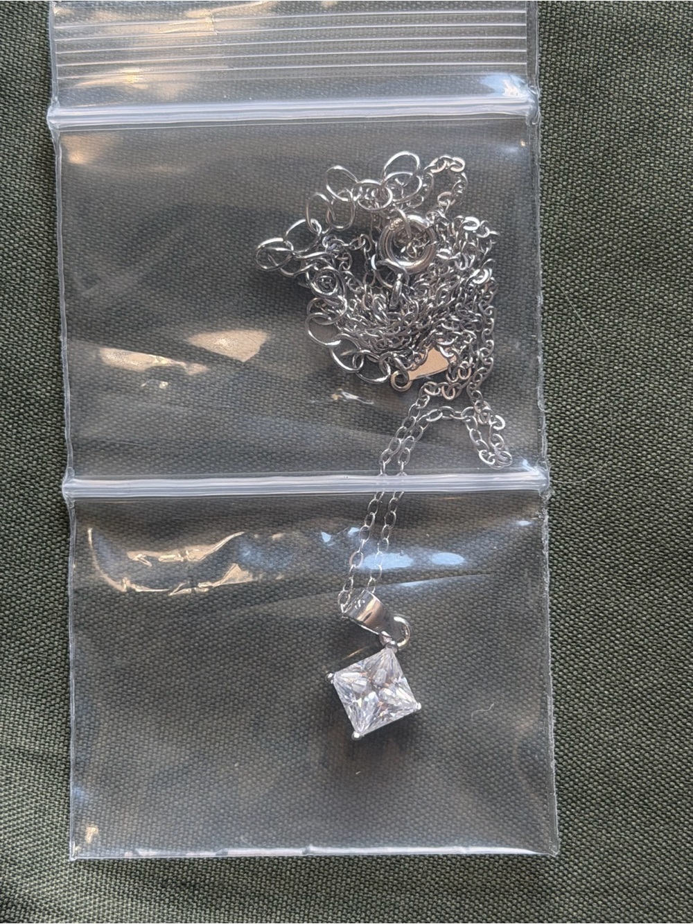 .5ct Moissanite necklace